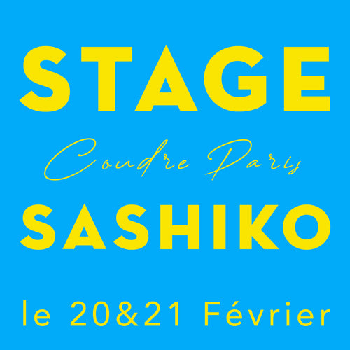 Stage Sashiko le 20 & 21 Février 2026 (Paris 11ème)