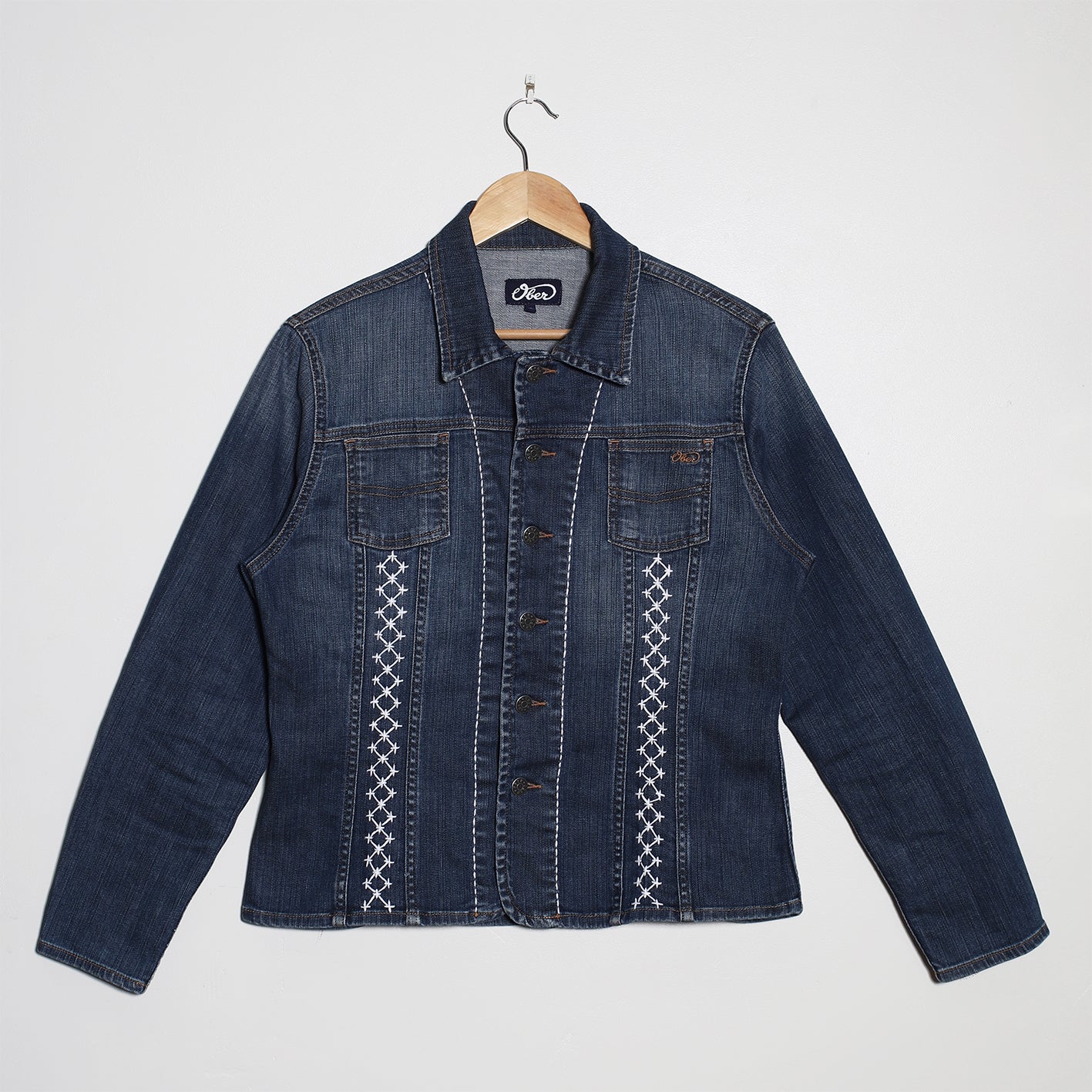 Veste en jean s Ober sashiko Lyne C