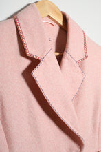 Charger l&#39;image dans la galerie, Veste rose en laine et lurex customisée