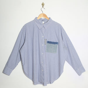 Chemise à rayure Sashiko