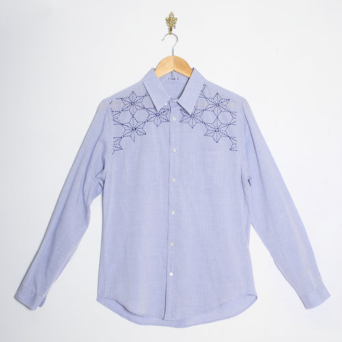 Chemise en coton Sashiko