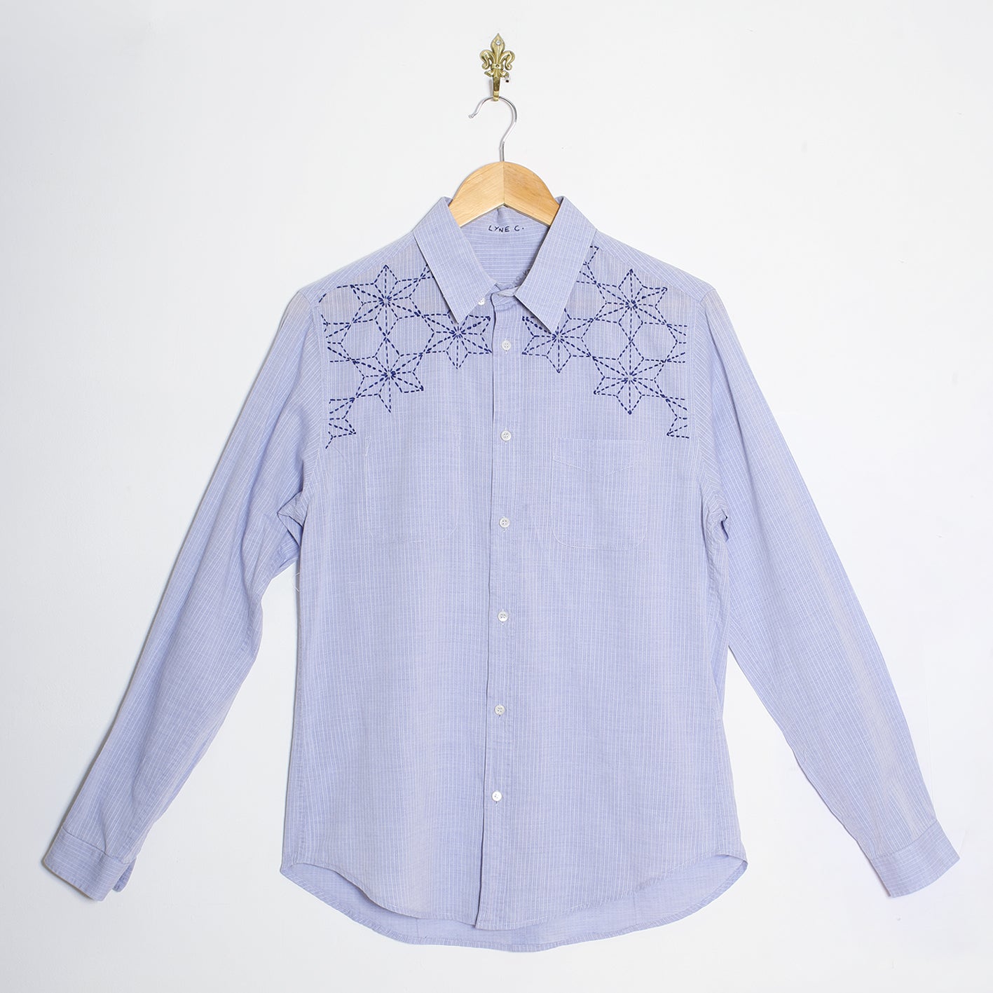 Chemise en coton Sashiko