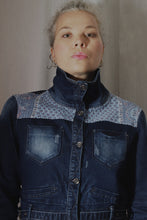 Load image into Gallery viewer, Veste en jeans crop Boro