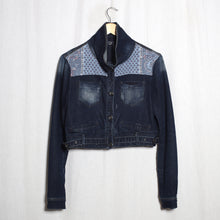 Load image into Gallery viewer, Veste en jeans crop Boro