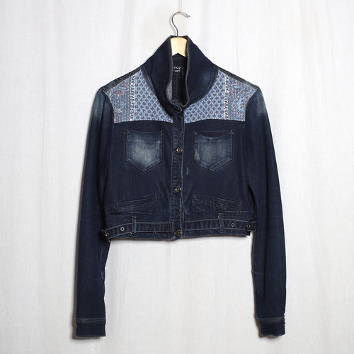 Veste en jeans crop Boro