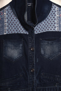 Veste en jeans crop Boro