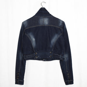 Veste en jeans crop Boro