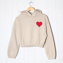 画像をギャラリービューアに読み込む, Crop Hoodie coeur