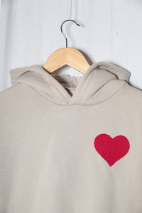 Crop Hoodie coeur