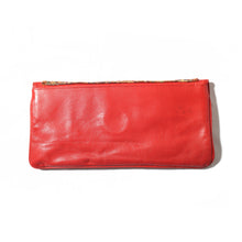 Cargar imagen en el visor de la galería, Pochette en cuire rouge