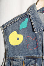 Charger l&#39;image dans la galerie, Veste en jean&#39;s sans manche