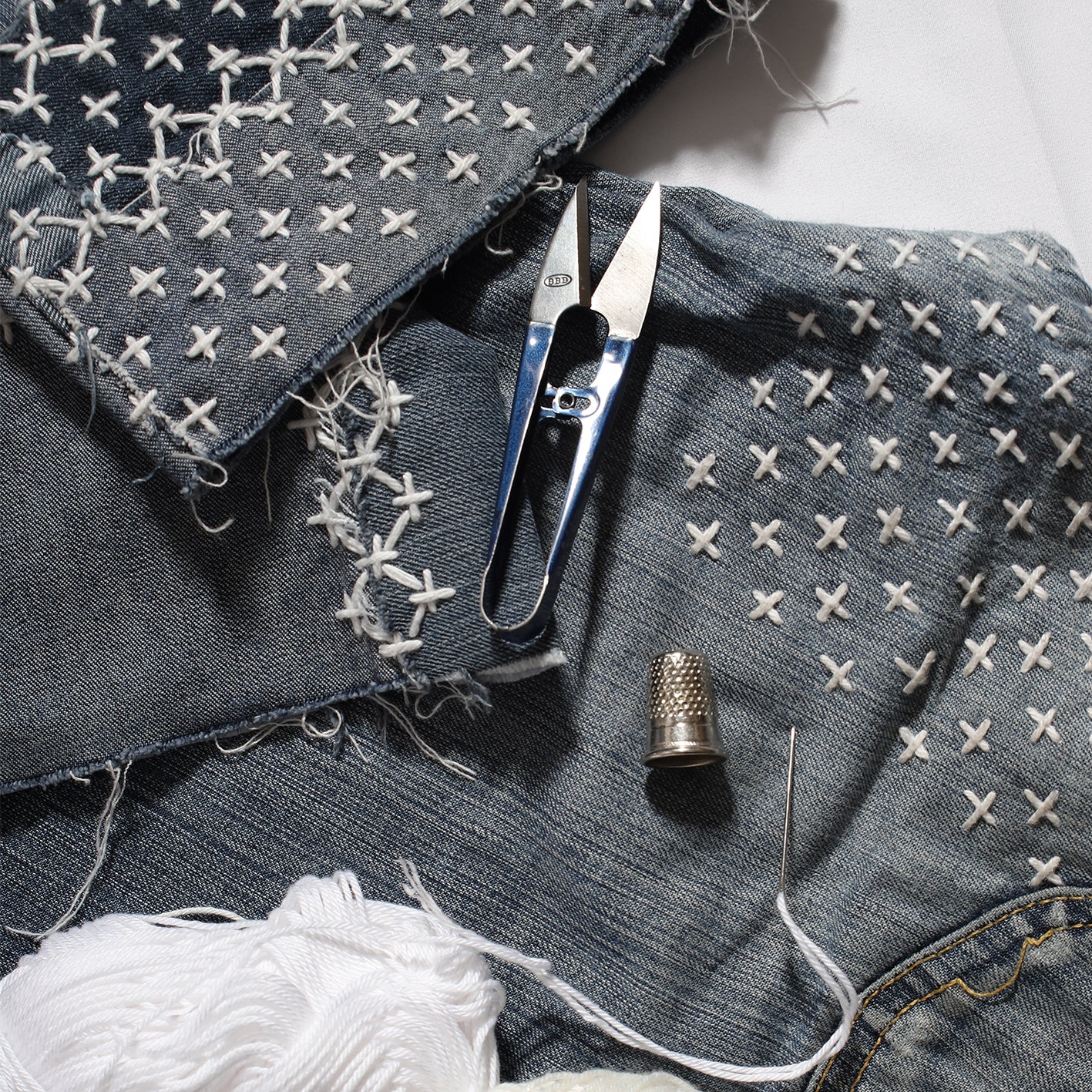 Initiation Sashiko / Samedi 24 mai 2025 / 14h - 17h / Paris 11 ème (Oberkampf)