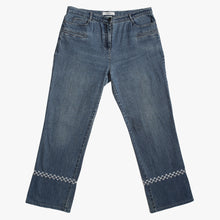 Load image into Gallery viewer, Jeans 3/4 Sashiko