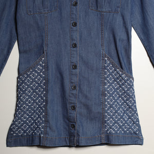 Robe chemise Sashiko