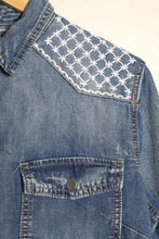 Charger l&#39;image dans la galerie, Robe chemise en jeans Sashiko