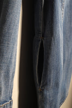 Cargar imagen en el visor de la galería, Robe chemise en jeans Sashiko
