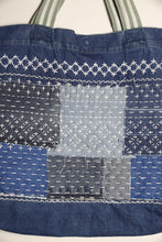Load image into Gallery viewer, Sac en jeans Sashiko