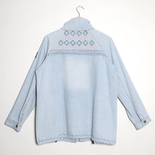 Charger l&#39;image dans la galerie, veste en jeans oversize Sashiko