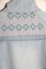 Load image into Gallery viewer, veste en jeans oversize Sashiko