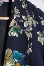Charger l&#39;image dans la galerie, Veste vintage à fleurs et son col brodé