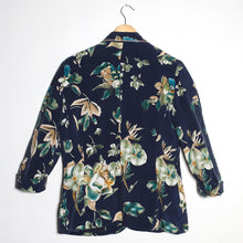 Load image into Gallery viewer, Veste vintage à fleurs et son col brodé