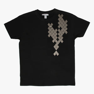 T-shirt noir Graphique bronze