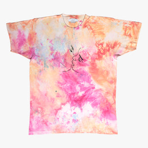 T-shirt Tie and dye recyclé love me tender love me true / Taille XL