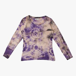 T-shirt manches longues batik violet / M/L /