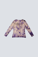 Cargar imagen en el visor de la galería, T-shirt manches longues batik violet / M/L /