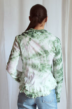 Load image into Gallery viewer, Chemise batik vert recyclée / T 36/38 /