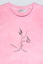Charger l&#39;image dans la galerie, T-shirt rose love me tender love me true