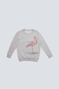 Sweat flamant rose for kids