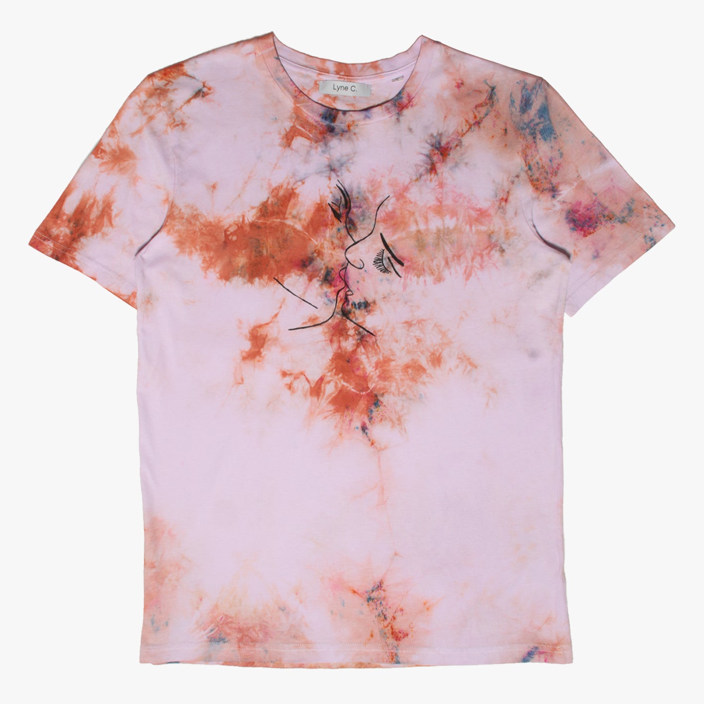 T-shirt  Tie and Dye Love me tender love me true / Taille M