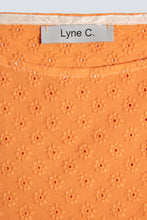 Charger l&#39;image dans la galerie, Top chauve souris broderie anglaise orange