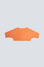Load image into Gallery viewer, Top chauve souris broderie anglaise orange