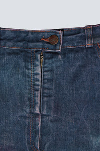 Jupe crayon en jeans Wrangler upcyclée Twinkle Vibe / Taille XS/S /